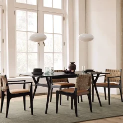 Mid-Century Extendable Dining Table (39"–92")
