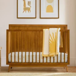 Mid-Century 4-in-1 Convertible Crib