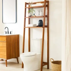 Mid-Century Over-The-Toilet Shelf