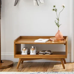 Mid-Century Shoe Rack - Acorn