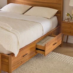Mid-Century Storage Bed