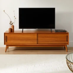Mid-Century Storage Bench (42"–62")