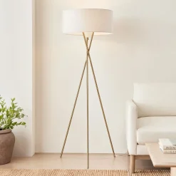 Mid-Century Tripod Floor Lamp (66")