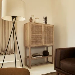Mid-Century Tripod Floor Lamp (66")