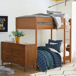 Mid-Century Twin Bunk Bed