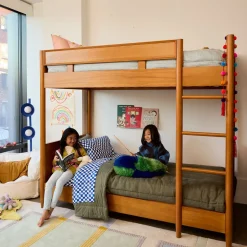 Mid-Century Twin Bunk Bed