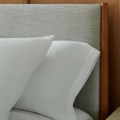 Mid-Century Upholstered Bed