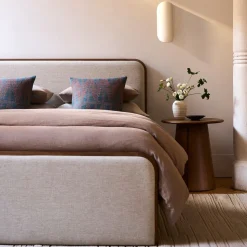 Miles Wood & Upholstered Side Storage Bed