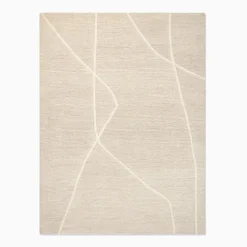 Minimal Lines Tufted Wool Rug