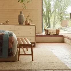 Mini Pebble Wool Jute Rug