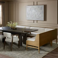 Mireva L-Shaped Dining Banquette (75"–113")