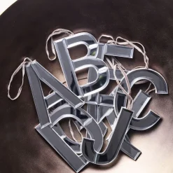 Mirrored Initial Ornaments