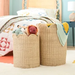 Misha & Puff Rattan Baskets (Set of 2)