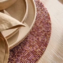 Mixed Glass Beaded Placemat