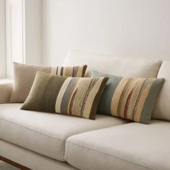 Mixed Woven Landscape Pillow Cover
