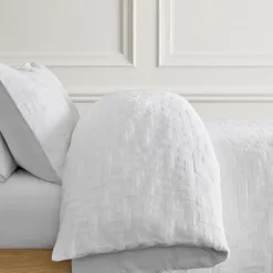 Modern Blocks Matelasse Duvet Cover & Shams