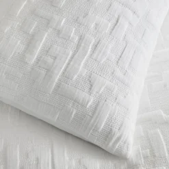 Modern Blocks Matelasse Duvet Cover & Shams