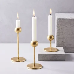 Modern Brass Metal Candleholders
