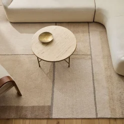 Modern Grid Tufted Wool Rug