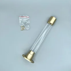 Modern Home by Bellver Projected Acrylic & Brass Wall Hook