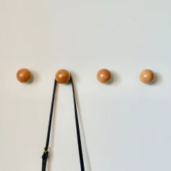 Modern Home by Bellver Wooden Ball Wall Hooks - Set of 4