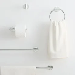Modernist Bathroom Hardware - Chrome