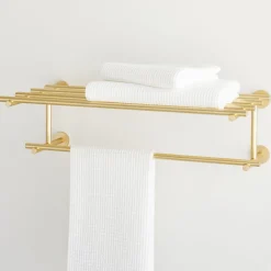 Modern Overhang Bathroom Rail Shelf
