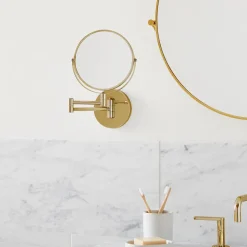 Modern Overhang Swivel Vanity Mirror