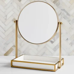 Modern Resin Stone Vanity Mirror