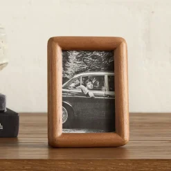 Modern Rounded Wooden Tabletop Frames