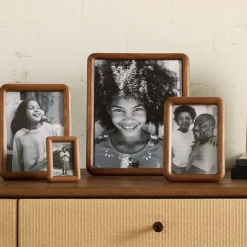 Modern Rounded Wooden Tabletop Frames