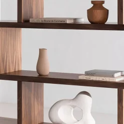 Modern Staggered Bookshelf (63")