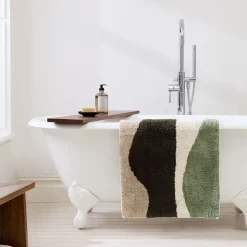Modern Waves Bath Mat