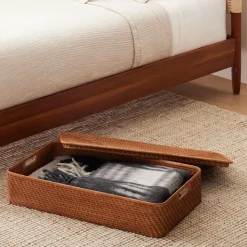 Modern Weave Rattan Underbed Baskets