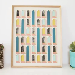 Molly M Framed Wall Art - Viaduct Neon