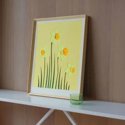 Molly M Framed Wall Print - Daffodil