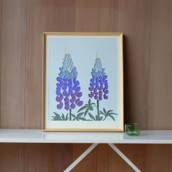 Molly M Framed Wall Print - Lupin