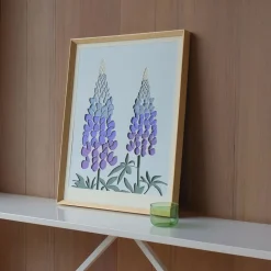 Molly M Framed Wall Print - Lupin