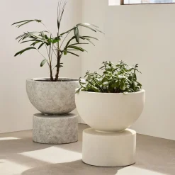 Molly Mod Indoor/Outdoor Ficonstone Planters