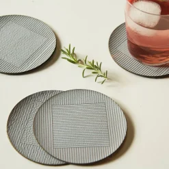 Molly M Within Leather Coasters - Set of 4