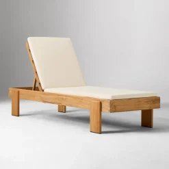 Monterey Outdoor Teak Chaise Lounge