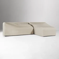 Monterey Outdoor Teak 2-Piece Chaise Sectional Protective Cover