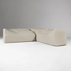 Monterey Outdoor Teak 3-Piece L-Shaped Sectional Protective Cover