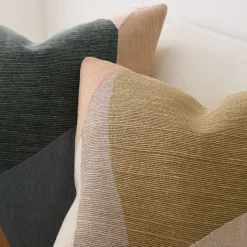 Mosaic Crewel Pillow Cover