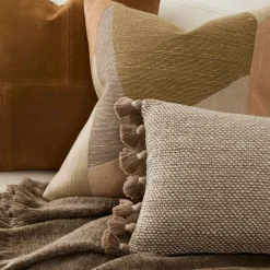 Mosaic Suede Pillow Cover & Throw Set