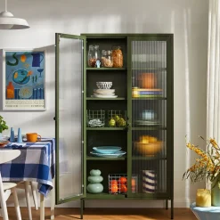 Mustard Made Collector Glass Cabinet
