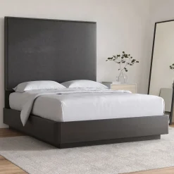 Nailhead Upholstered Wall Mounted Headboard - Leather