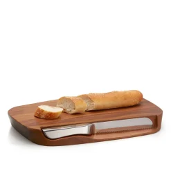 Nambe Blend Bread Board & Knife