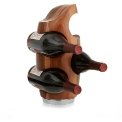 Nambe Vie Curved Wood Wine Rack