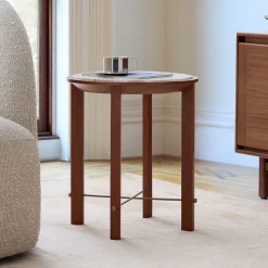Nary Marble Side Table (17")